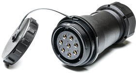 Circular Connector, 8 Contacts, Cable Mount, Socket, Female, IP68