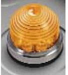 556-3904-304F, LED Panel Mount Indicators Dome Orange 24VDC 46mA 480fL