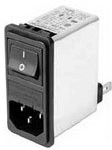 FN285-10-06, Power Entry Module Filtered M 3 POS 250VAC 10A Switch/Fuse ST 1 Port