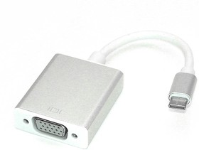 Адаптер Multiport Type-C на VGA для MacBook серебристый