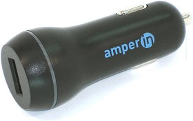 Автомобильное зарядное устройство AMPERIN CCB-1USB USB DC 5V 3.0A/9V 2A/12V 1.5A Черный