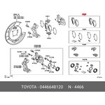 0446648120, Колодки тормозные дисковые задние TOYOTA: Highlander 08-11