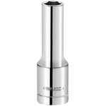 E113761, 1/4 in Drive 13mm Deep Socket, 6 point, 49.5 mm Overall Length