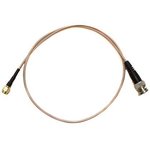 BU-4150028006, Male BNC to Male SMA Coaxial Cable, 6in, RG316 Coaxial, Terminated