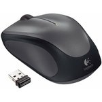 910-002201, Wireless Mouse M235 1000dpi Optical Ambidextrous Black / Grey