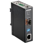 DIS-M100G-SW/A1A Промышленный медиаконвертер с 1 портом 100/1000Base-T и 1 ...