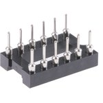 110-87-312-41-001101, 2.54mm Pitch Vertical 12 Way, Through Hole Turned Pin Open ...