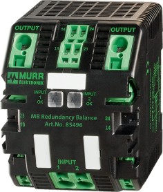 Фото 1/2 85496, Solid State Relays - Industrial Mount MB REDUNDANCY BALANCE, IN: 24VDC/2x20ADC OUT: 24V/20-40ADC