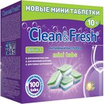 таблетки/капсулы 100, Таблетки для ПММ Clean&Fresh Allin1 mini tabs 100шт/уп