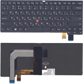 Клавиатура для ноутбука Lenovo Thinkpad T460P черная с подсветкой