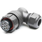 Circular Connector, 7 Contacts, Cable Mount, Socket, Female, IP67