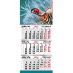 Календарь настенный 3-х блочный трио стандарт, 2024, 295x710, божья коровка 1772320