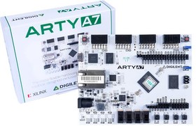 Фото 1/10 410-319-1, Development Board, Arty A7-100T, Artix-7 FPGA, 100k Logic Cells, Arduino Compatible