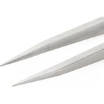 OODSA, 120 mm, Stainless Steel, Pointed; Inside Serrated, Tweezers