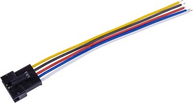 Фото 1/2 SCT2505FH-05PL100 (HK0083-0008), Розетка на кабель 2,5мм 5pin с проводом 100мм