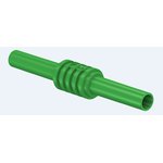 66.9123-25, Green, Female Banana Coupler With Brass contacts