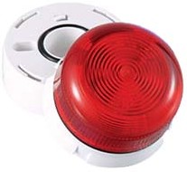 Фото 1/2 QBS-0012, Flashguard QBS Series Red Flashing Beacon, 110 V ac, Base Mount, LED Bulb, IP67