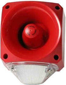 Фото 1/2 PNC-0072, PNC Series Clear Sounder Beacon, 110 → 230 V ac, IP66, Side Mount, 116dB at 1 Metre