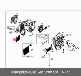 A9108301100, Фильтр воздушный салона| \MB SPRINTER/VITO