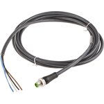 7000-P7201-P070300, Straight Male 4 way M12 to Unterminated Power Cable, 3m