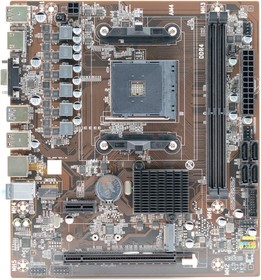 Фото 1/4 B450D4-MA-V4 AFOX motherboard AMD B450, AMD Socket AM4, 1000Mbps, Micro-ATX