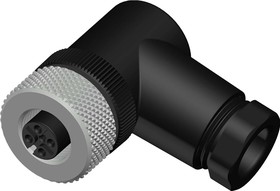 Circular Connector, 5 Contacts, Cable Mount, M12 Connector, Socket, Female, IP67