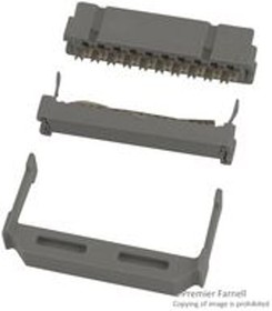 Фото 1/2 3421-6020, Conn Rect Industrial Cable Socket 20 Cont IDC 3000 Series Open End Cover Gray | 3M 3421-6020