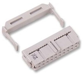 Фото 1/3 3421-6620, 20-Way IDC Connector Socket for Cable Mount, 2-Row