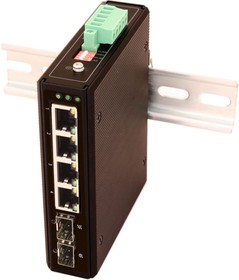 SW-80402/I Промышленный PoE коммутатор Gigabit Ethernet на 6 портов. sct1368