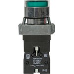 xb2-bw31-230-65, Кнопка BA31 с подстветкой 230В зеленая NO IP65 EKF PROxima