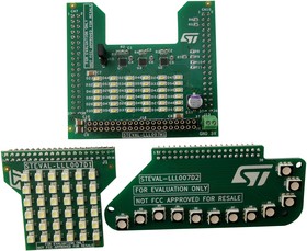 Фото 1/5 STEVAL-LLL007V1, Evaluation Kit, LED1202 12 Channel LED Driver, 2 x White LED Panel Boards