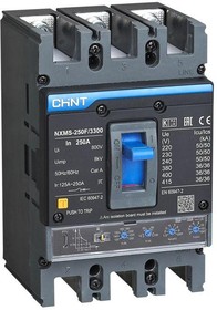 Фото 1/2 Выключатель автоматический 3п 200А 36кА NXMS-250F с электрон. расцеп. (R) CHINT 264754