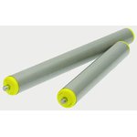 11ELSAAJAC - 300, PVC Round Conveyor Roller Spring Loaded 50mm Dia. x 300mm L, Steel, 10mm Spindle, 330mm Overall Length