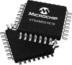 Фото 1/2 ATSAMD21E18A-AU, 32bit ARM Cortex M0+ Microcontroller, SAM D21, 48MHz, 256 kB Flash, 32-Pin TQFP