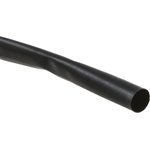 CGPT-R-6.4-0, Halogen Free Heat Shrink Tubing, Black 6.4mm Sleeve Dia ...