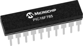 PIC16F785-I/P, 8bit PIC Microcontroller, PIC16F, 20MHz, 2048 x 14 words, 256 B Flash, 20-Pin PDIP