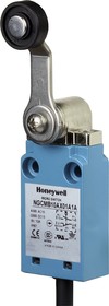 NGCMB50AX32A1A, NGC Series Roller Lever Limit Switch, 2NO/2NC, IP67, DPDT, Metal Housing, 10mA Max