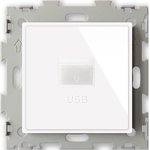 Розетка USB 2.1А белая Эстетика GL-W201U-WCG