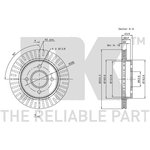 202535, Диск тормозной FORD COUGAR 98-01, MONDEO I 93-96, MONDEO II 96-00 ...