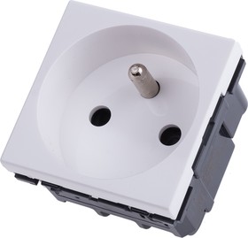 Фото 1/3 5 720 21, White 1 Gang Plug Socket, 16A, Type E - French, Indoor Use