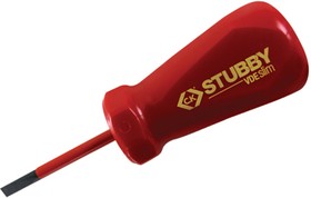 Фото 1/2 T48344-055, Slotted Insulated Stubby Screwdriver, 5.5 mm Tip, 46 mm Blade, VDE/1000V, 106 mm Overall
