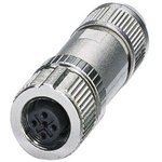 1424696, Circular Connector, 3 Contacts, Cable Mount, M12 Connector, Plug, Female, IP65, IP67, SACC Series