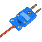 SMPW-CC-TI-M, Thermocouple Connector, Plug, Type T, Cable Clamp Miniature ...