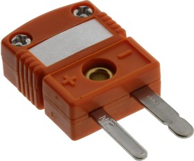 SMPW-NI-M, Thermocouple Connector, Plug, Type N, Miniature, 2 Positions, IEC, SMPW Series