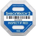 26107, Labels & Industrial Warning Signs ShockDot / ShockWatch Label Companion Labels (500 labels/roll) - Size: 8.75" x 5.75"