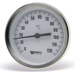 Термометр биметаллический F+R801 OR 100mm 0-120C, гильза 75мм ст. PT50507010 10006071