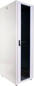 Фото 1/4 ЦМО Шкаф телекоммуникационный напольный ЭКОНОМ 48U (600х800) дверь стекло, дверь металл