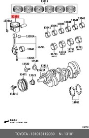13101-31120-B0, Поршень