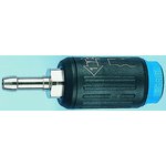 9421U06 06, Reinforced Polymer Male Pneumatic Quick Connect Coupling, 6mm Hose Barb