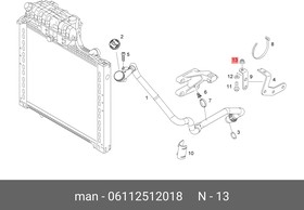 06112512018, Стопорная гайка м8-10-man-183-в1